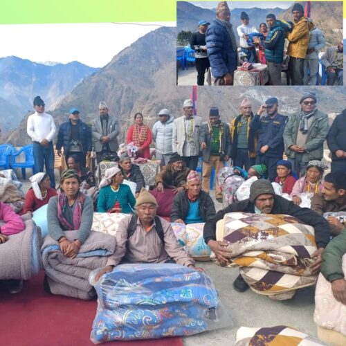 समाजसेवी बमद्धारा विपन्न तथा अनाथ बालबालिकालाई न्यानो कपडा सहयोग