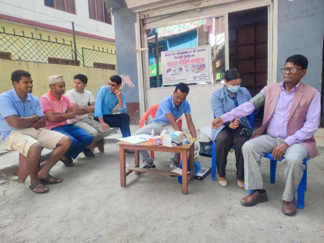 नेपाल प्रेस युनियन स्थापना दिवस : दार्चुुलामा स्वास्थ्य परीक्षण