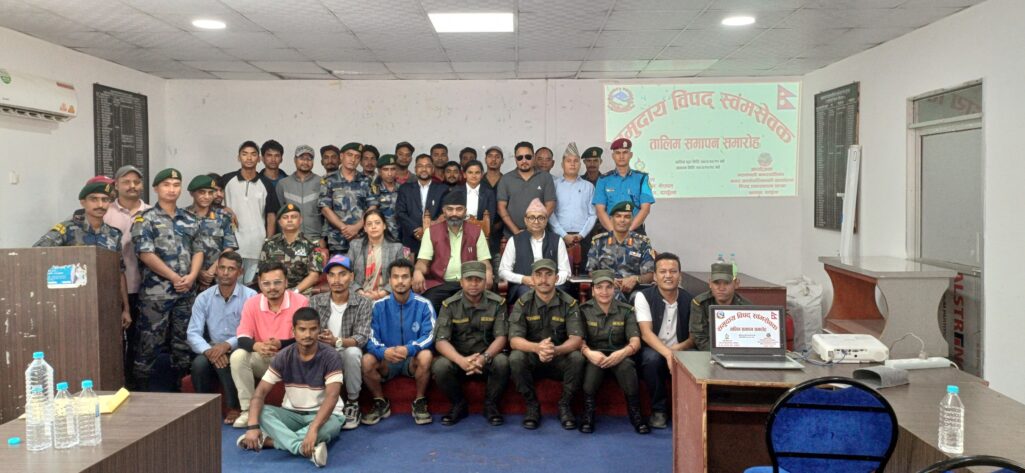 महाकालीमा २५ जनालाई समुदाय विपद् स्वयंसेवक तालिम