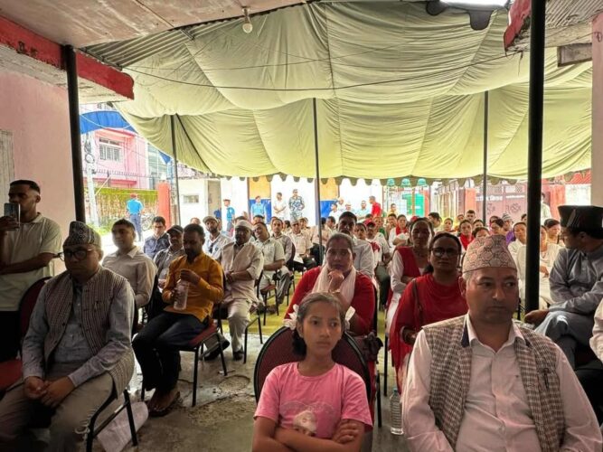 सेवा प्रवाहबारे प्रशासन कार्यालयको सार्वजनिक सुनुवाई