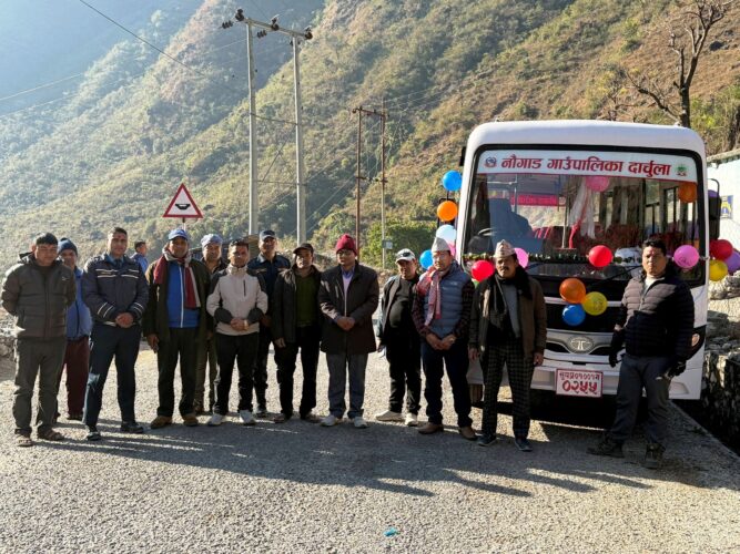 नौगाडमा गाउँबस सेवा सञ्चालनमा