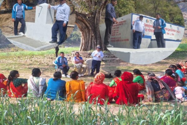 साढे आठ लाखमा निर्मित बहुउद्धेश्यीय सिँचाई ट्याङ्की हस्तान्तरण साढे आठ लाखमा निर्मित बहुउद्धेश्यीय सिँचाई ट्याङ्की हस्तान्तरण